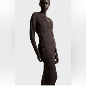 H&M NWT One-Shoulder Maxi Dress, Size S